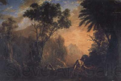 Claude Lorrain Landscape with St Onofrio (mk17)